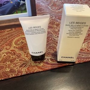 CHANEL Les Beiges Healthy Winter Glow Primer- Frosty White NIB